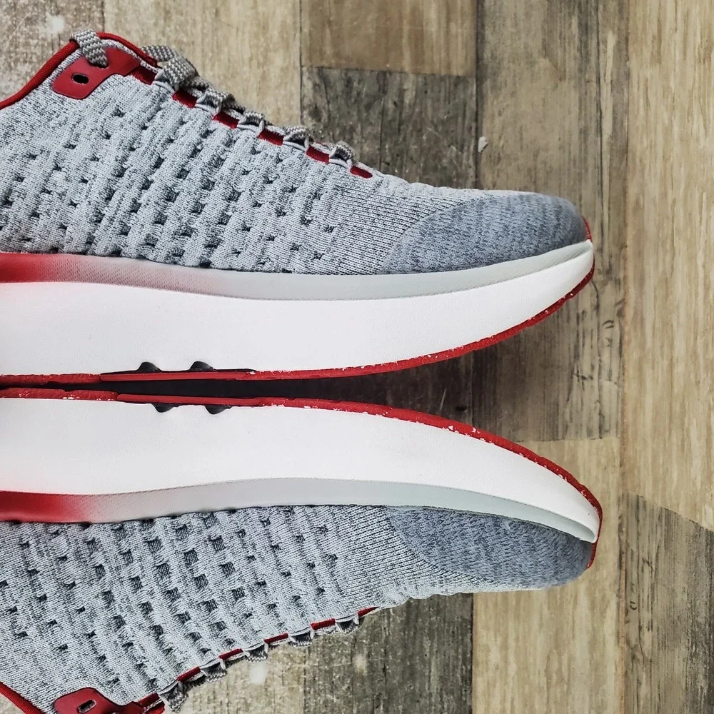 Runin Rabbit Mens Shoes Sz 9 Running Athletic Gray Scarlet Sage Sneakers